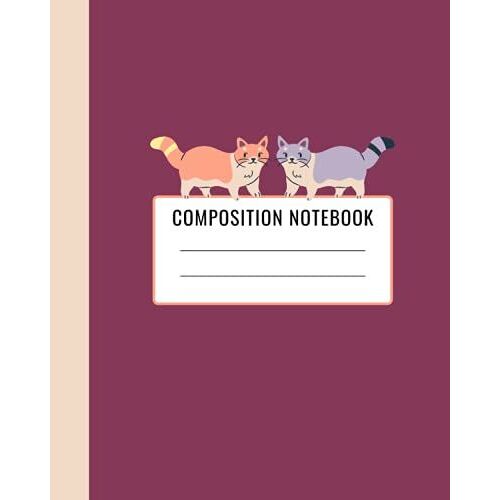 Grade Level K-2 Draw And Write Composition Notebook: Dotted Midline Creative Picture Notebook Early Childhood With Two Curious Cats | Preschool K-2 Handwriting Practice