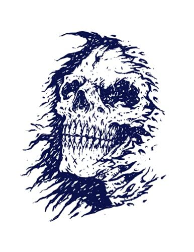 Grim Reaper Notebook: 100-Page Blank Journal, Large Print 8.5x11", Goth Notebook, Halloween Journal