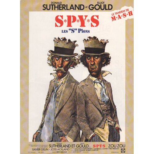 Spys / S*P*Y*S, Synopsis Dépliant, De Irvin Kershner, Avec Elliott Gould, Donald Sutherland, Zouzou