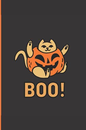 Halloween Journal: Pumpkin Cat Cover