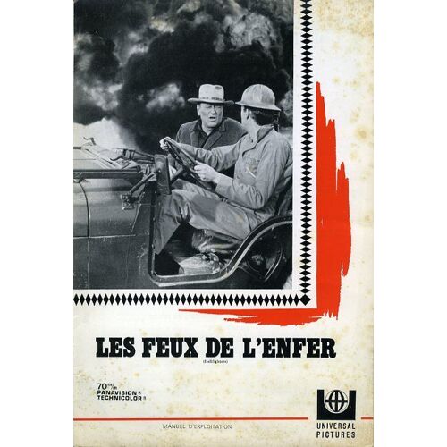 Les Feux De L'enfer, Synopsis Dépliant, Andrew V Mclaglen, John Wayne, Barbara Stuart, Alberto Morin