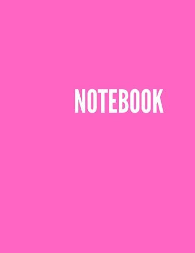 Notebook : Pink Cover 8.5x11 Inch Nobleed Notes 110 Pages: You Want A Simple And Elegant Notebook You Already Have One Now Buy It Now