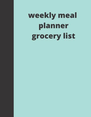 Weekly Meal Planner Grocery List: 104 Week Of Menu Food Planning