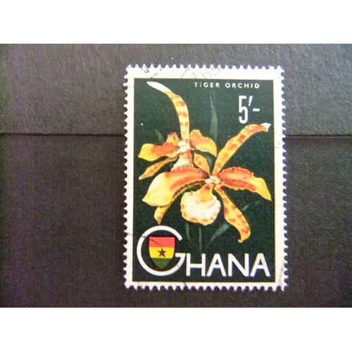 Ghana 1959 Flora ( Tiger Orchid) Orquidea Tigre Yvert 52 Fu