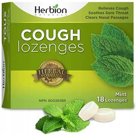 Herbion Naturals Cough Lozenges Mint 18s 