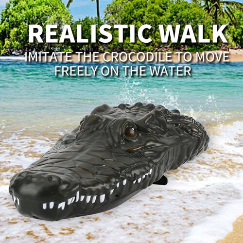 Bateau à tête de Crocodile RC 2.4G, véhicules de Simulation électrique, modèle RTR, jouets amusants pour enfants, Rechargeable, longue durée de vie de la batterie, bateau rapide