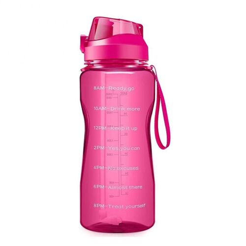 Bouteille D'eau De Grande Capacité 1.6/2,2 L, Avec Paille Amovible, Marqueur De Temps Anti-Fuite, Sans Bpa, Pour Sports De Plein Air, Fitness