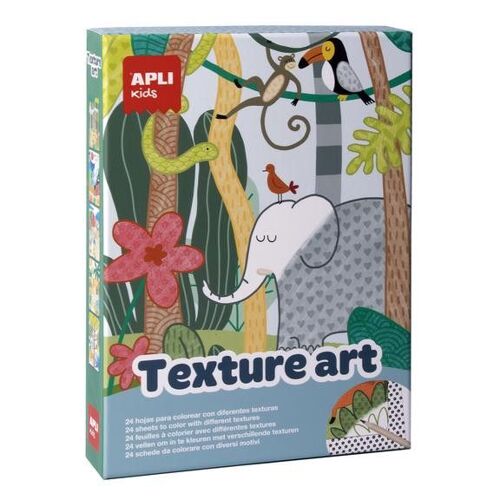 Boite Coloriage Avec Textures Et 11 Crayons De Couleurs