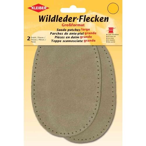 Kleiber Patch À Coudre En Daim, 125 X 100 Mm, Beige
