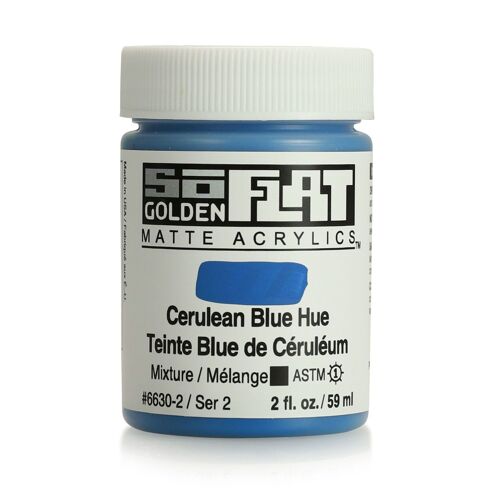 Peinture Acrylic Soflat Golden 60 Ml Teinte Bleu De Céruléum S2