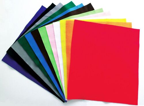 Feutrine 45x50 Cm Assortiment De 12 Coupons