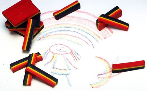 Crayons De Cire Arc-En-Ciel Boite De 25 Pièces