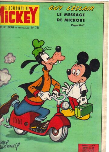 Le Journal De Mickey  N° 751 : Guy L'éclair Le Message De Microbe
