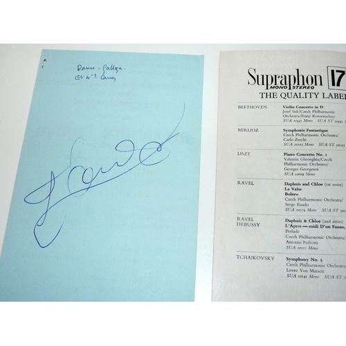 Alexandre Lagoya, Uto Ughi, Sir Malcom Sargent, Autographes 1971 Et 1966