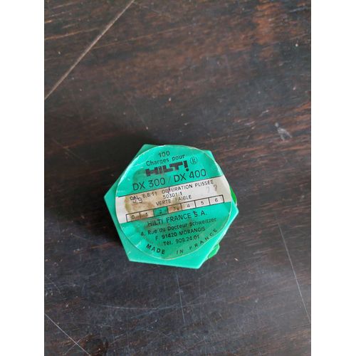 BOITE DE 100 CHARGES PROPULSIVES HILTI / DX 100JAUNE MOYENNE