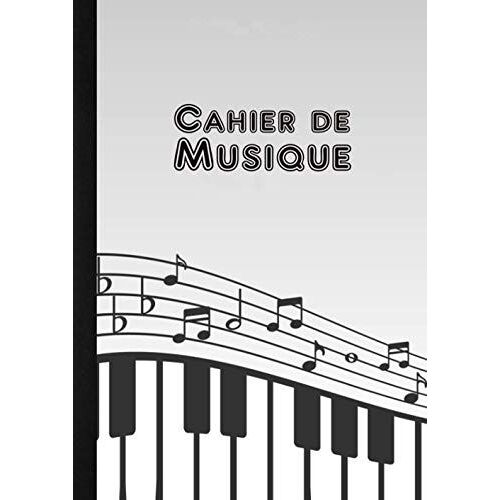 Cahier De Musique: Carnet De Partitions Pour Musicien - 12 Portées Par Page - 100 Pages Partition - Couverture Design Notes Piano - Grand Format A4 - Pour Les Amoureux De Musique.