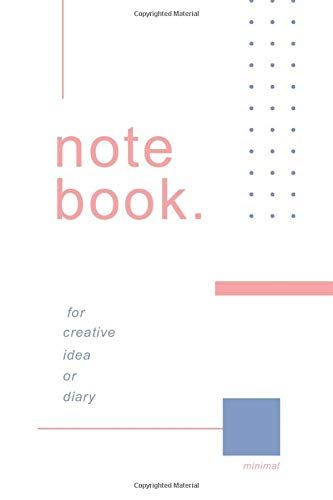 Minimal Notebook: Lined Notebook Minimal White Creative Blank Lined Notebook 6" X 9" (110 Pages)