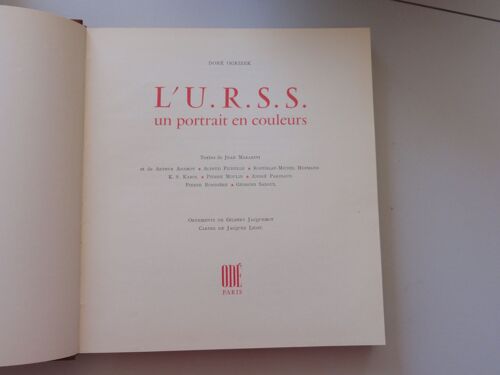 L'urss "Un Portrait En Couleurs"