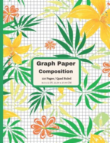 Graph Paper Composition Notebook: Math Notebook Graph Paper: Grid Paper Notebook, Quad Ruled. Math Composition Notebook, Math Notebook For Kids/Students.