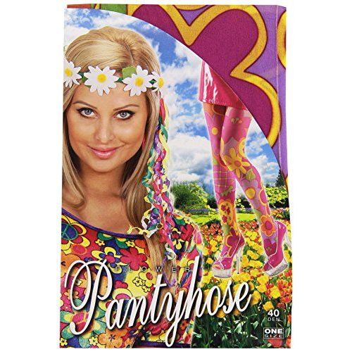 Collants Fleuris Pour Hippie Taille : Unique