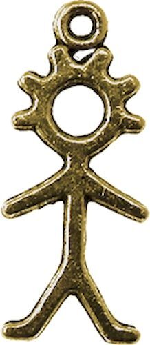 Breloque En Métal Bonhomme Garçon Bronze (10 Pièces)