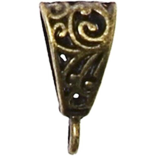 Bélière Filigranée Métal 20mm Bronze