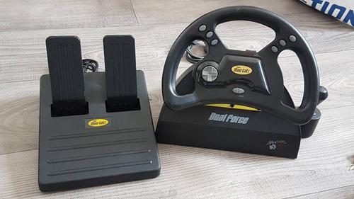 Mad Catz Volant Et Pédale Ps1 Et Ps2 Dual Force Steering Wheel