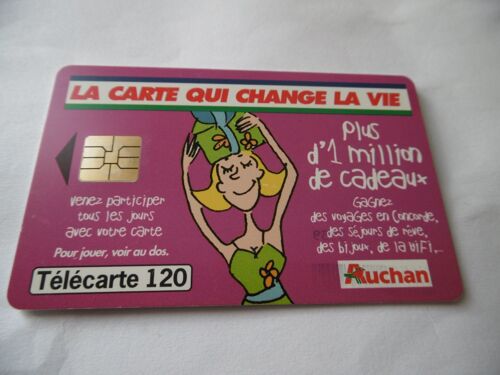 Carte Téléphone - Auchan - La Carte Qui Change La Vie - 120 U - 09/99 - So3
