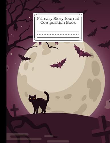 Primary Story Journal Composition Book: Primary Story Journal Cat Cover, Dotted Midline And Picture Space | Grades K-2 Composition School Exercise Book | 120 Pages, Size 8.5" X 11" By Joachim Fiedler
