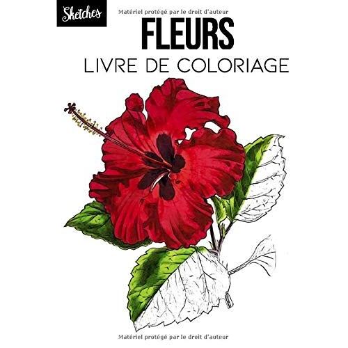 Fleurs Livre De Coloriage: Fleurs À Colorier, Fleurs Aquarelles, Croquis Floraux