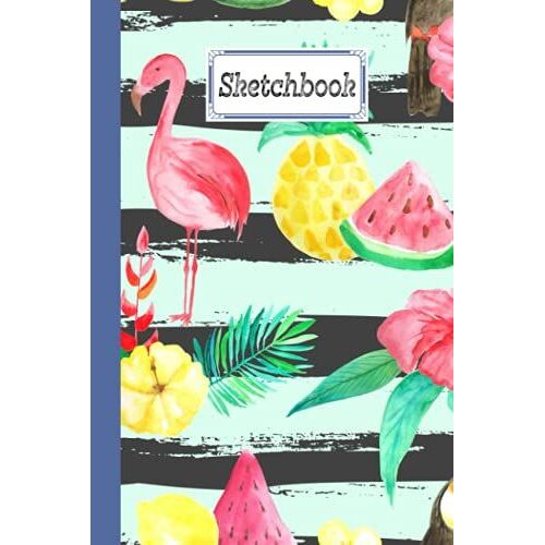 Sketchbook: Flower Sketchbook, Blank White Pages For Painting, Drawing, Writing, Sketching And Doodling, 120 Pages, Size 6" X 9" By Axel Blank