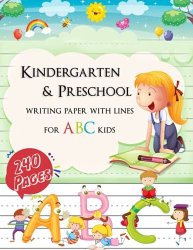 Kindergarten Writing Paper With Lines For Abc Kids: 240 Blank Handwriting Practice Paper With Dotted Lines Taschenbuch: The Perfekt Gift For Every Abc ... Great For Children Still Learning To Write.