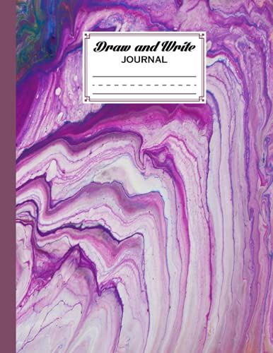 Draw And Write Journal: Marbled Pink Primary Story Journal, Draw And Write Journal For Kids K-2 Early Primary Story Journal | (8.5" X 11") (Journals For Kids) | By Leonhard Hohmann