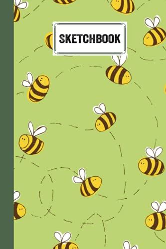 Sketchbook: Blank White Pages For Painting, Drawing, Writing, Sketching And Doodling, 120 Pages, Size 6" X 9" | Bee Cover By Nicole Nicole