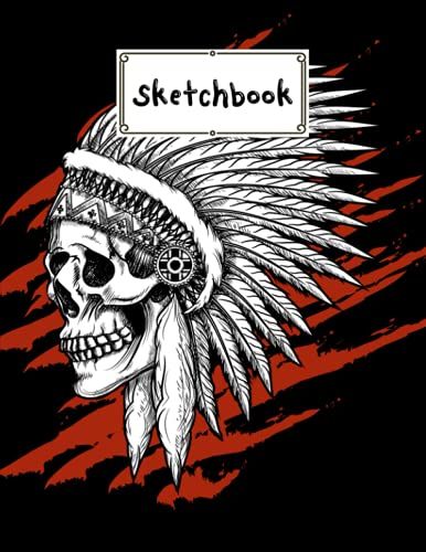 Sketchbook For Kids: Skull Sketchbook,Blank White Pages For Painting, Drawing, Writing, Sketching And Doodling, 122 Pages, Size 8.5" X 11" By Margareta Baumgartner