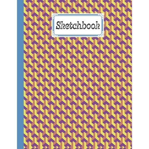 Sketchbook For Kids: Premium Cube Cover | Size 8.5" X 11" |Blank White Pages For Painting, Drawing, Writing, Sketching And Doodling By Florian Reich