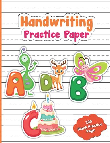 Handwriting Practice Paper: Kindergarten Writing Paper With Lines For Kids And Students, Blank Dotted Midline Journal