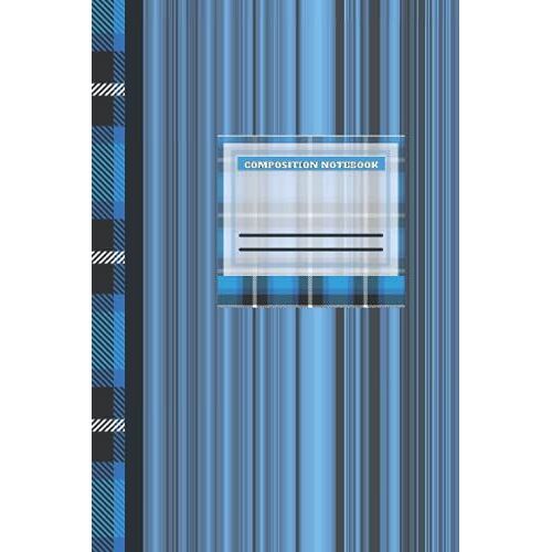 Composition Notebook: Teal Office Supplies-Pretty Notebooks For Women-Gift Ideas For Blue Buffalo Check