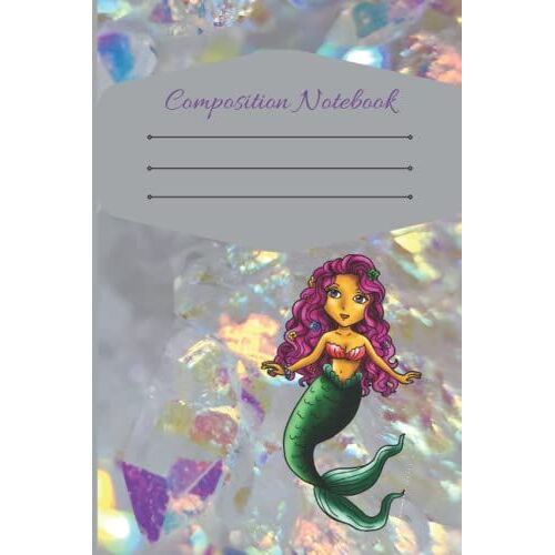 Mermaid Composition Notebook: Little Logbook