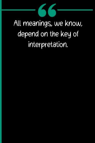 All Meanings, We Know, Depend On The Key Of Interpretation.: Birthday Gifts For Women Funny Notebook Best Friend Gifts For Women Sister Friends ... Birthday Notebook Ideas For Boys Girls