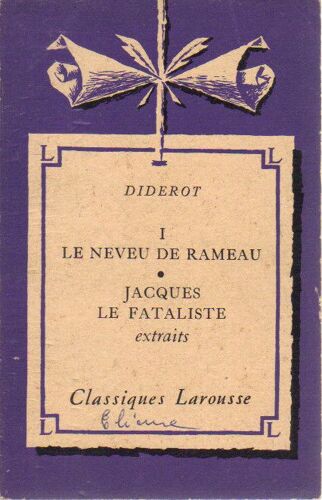 Le Neveu De Rameau / Jacques Le Fataliste