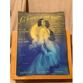 Lelièvre & Levine La Femme D'une Nuit Partition Chant Piano Salabert L'herbier