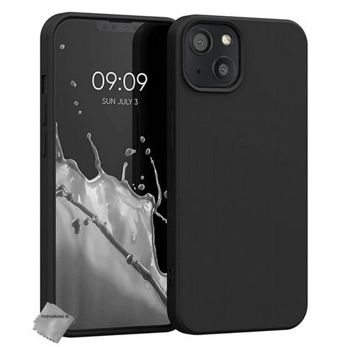 Coque Pour Apple Iphone 13 / 14 - Housse Etui Silicone Gel Fine + Film Ecran - Noir