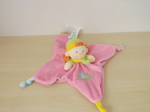 Doudou Lutin Fée Fille Rose Maison Nicotoy