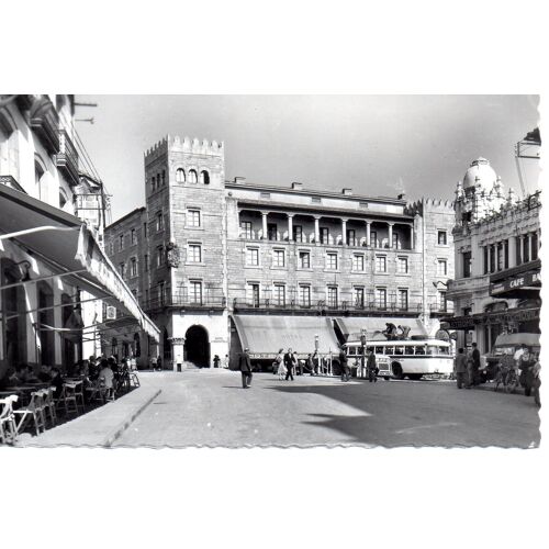 Santiago De Compostela, Plaza De Vigo (Saint Jacques De Compostelle, Place De Vigo, Café, Autocar)
