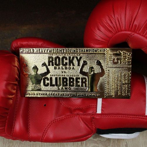 Rocky Iii - Ticket Plaqué Or 24k Collector