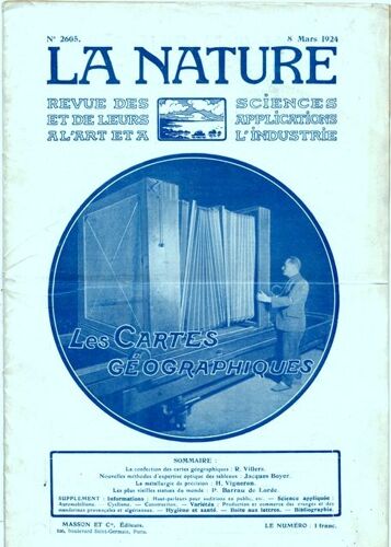 Revue Des Sciences Et De Leurs Applications Aux Arts Et À L'industrie, Les Cartes Géographiques.