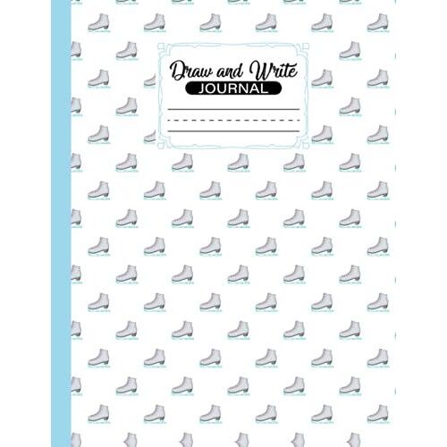 Draw And Write Journal: Draw And Write Journal Hockey Cover, Grades K-2, Primary Composition Half Page Lined Paper With Drawing Space (8.5" X 11" Notebook), Desgin By Andreas Efthymous