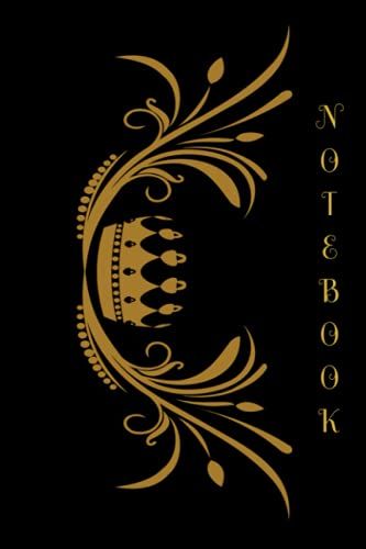 Notebook: Gold Design Composition Notebook - College Ruled 100 Pages - 6x9inch