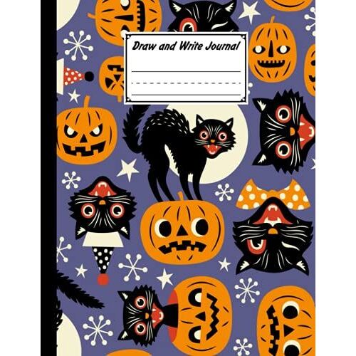 Draw And Write Journal: Black Cats Primary Story Journal, Draw And Write Journal For Kids K-2 Early Primary Story Journal | (8.5" X 11") (Journals For Kids) By Grit Zimmer